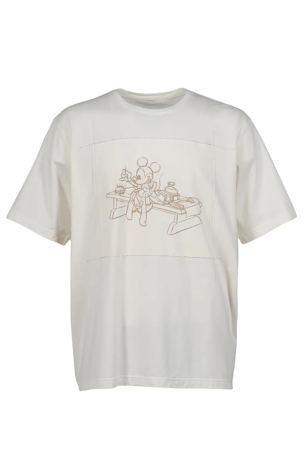 Disney Ohariko Patchwork T-Shirt / O.Wht