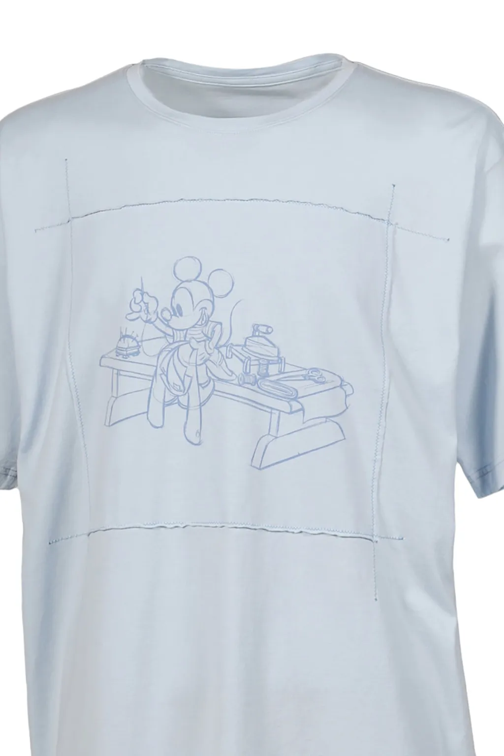 Disney Ohariko Patchwork T-Shirt / L.Blu