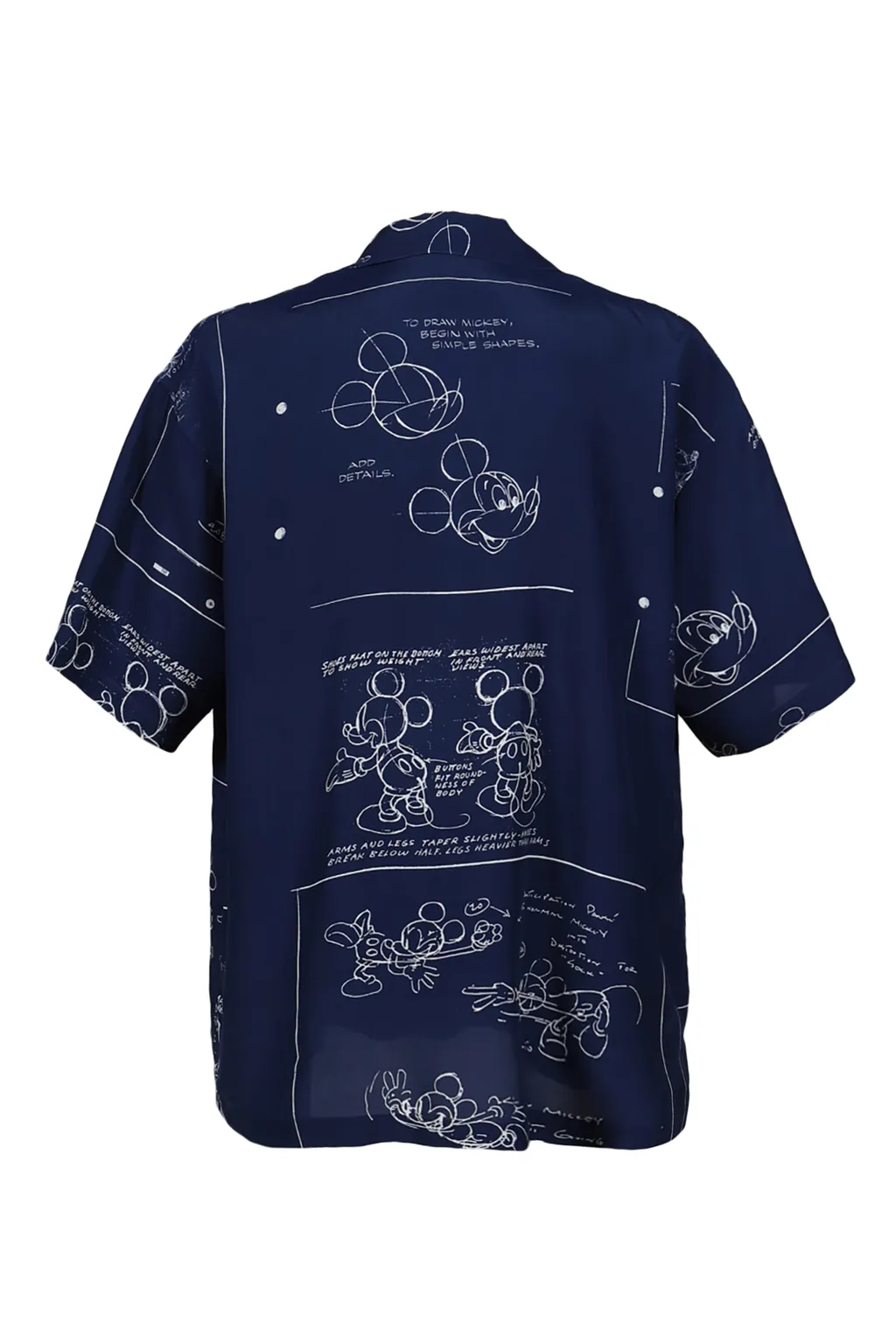 Disney Aloha Shirt Mickey Mouse / Nvy