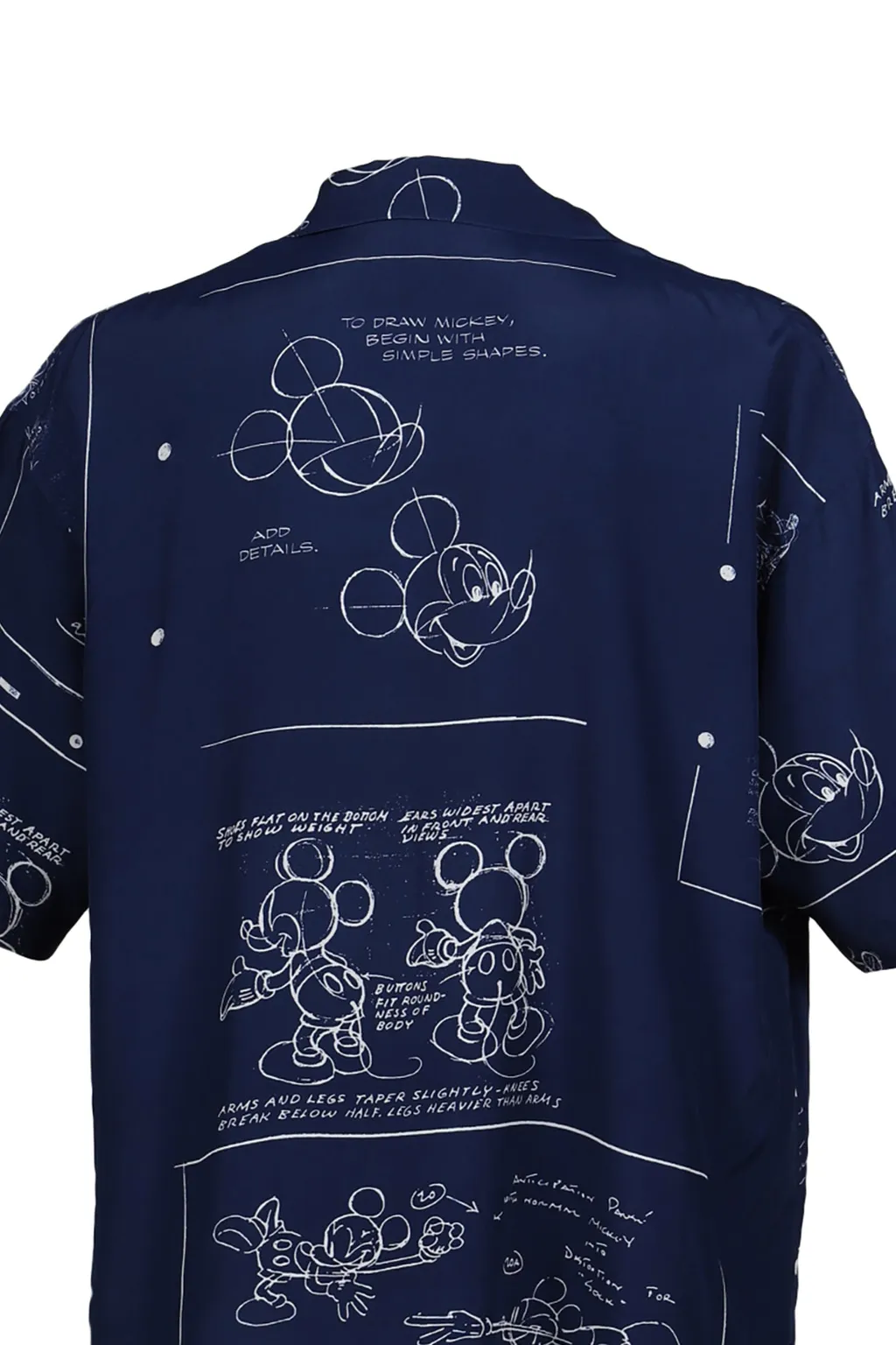 Disney Aloha Shirt Mickey Mouse / Nvy