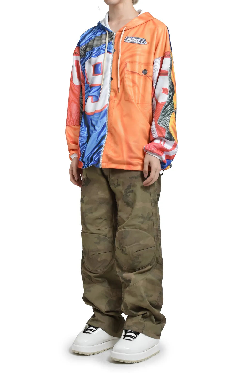 Patchwork Hoodie / Org