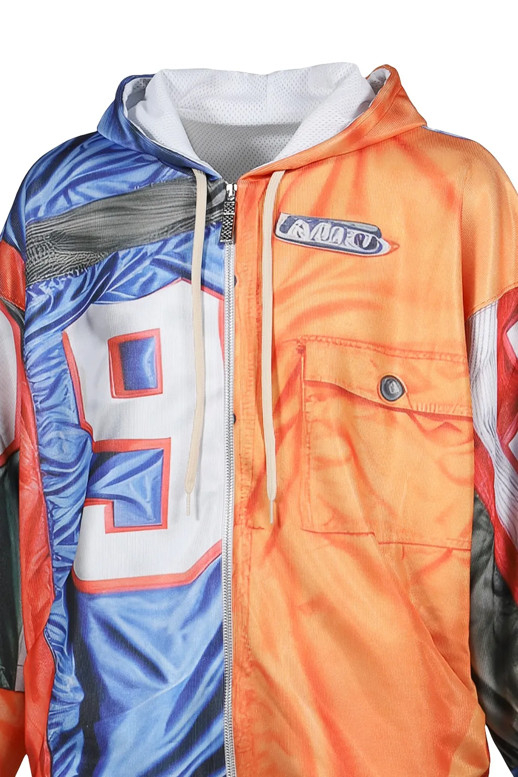 Patchwork Hoodie / Org