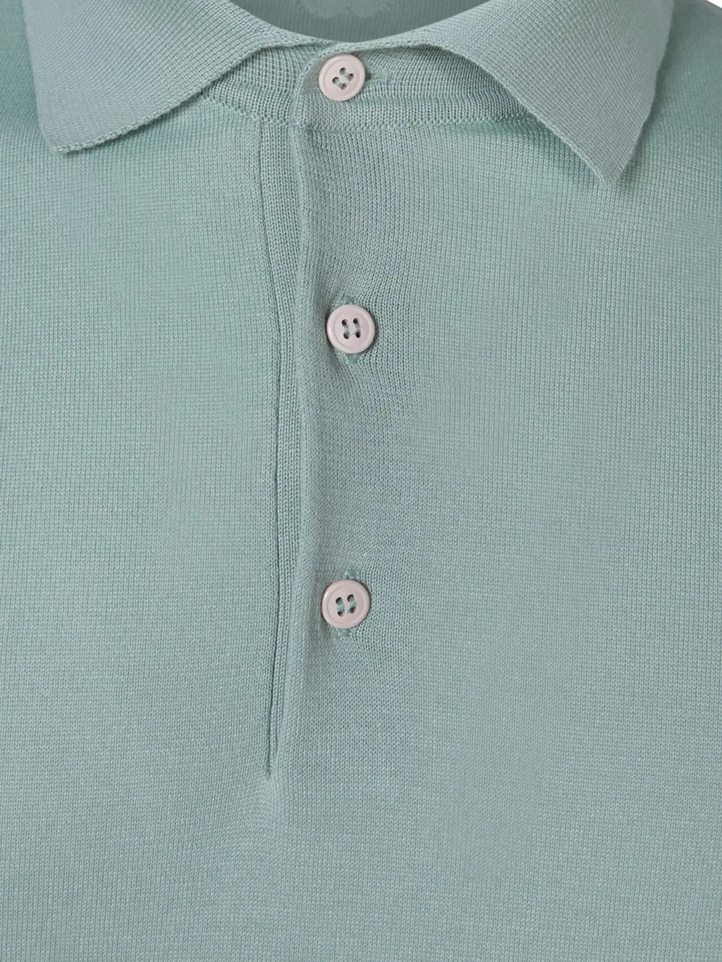Lardini Short-Sleeved Knitted Polo Shirt
