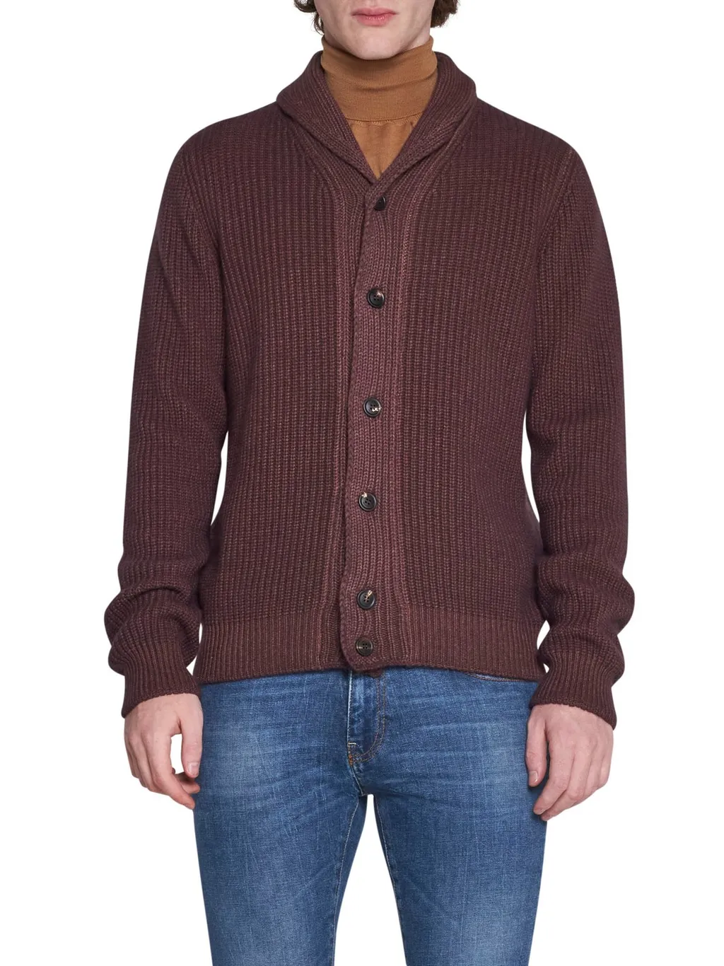 Lardini Long-Sleeved Button-Up Cardigan