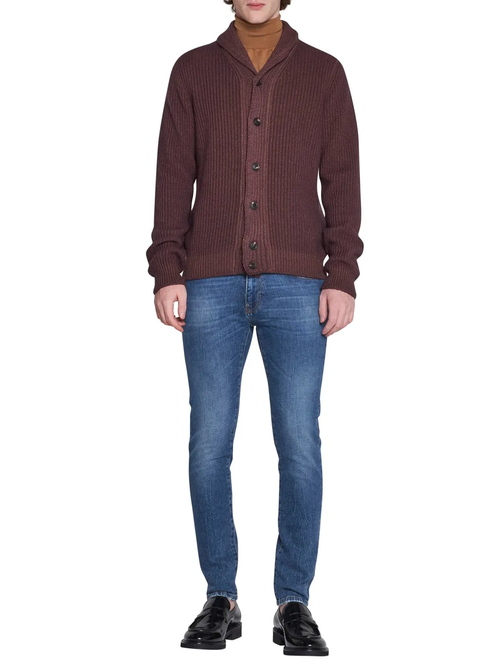Lardini Long-Sleeved Button-Up Cardigan