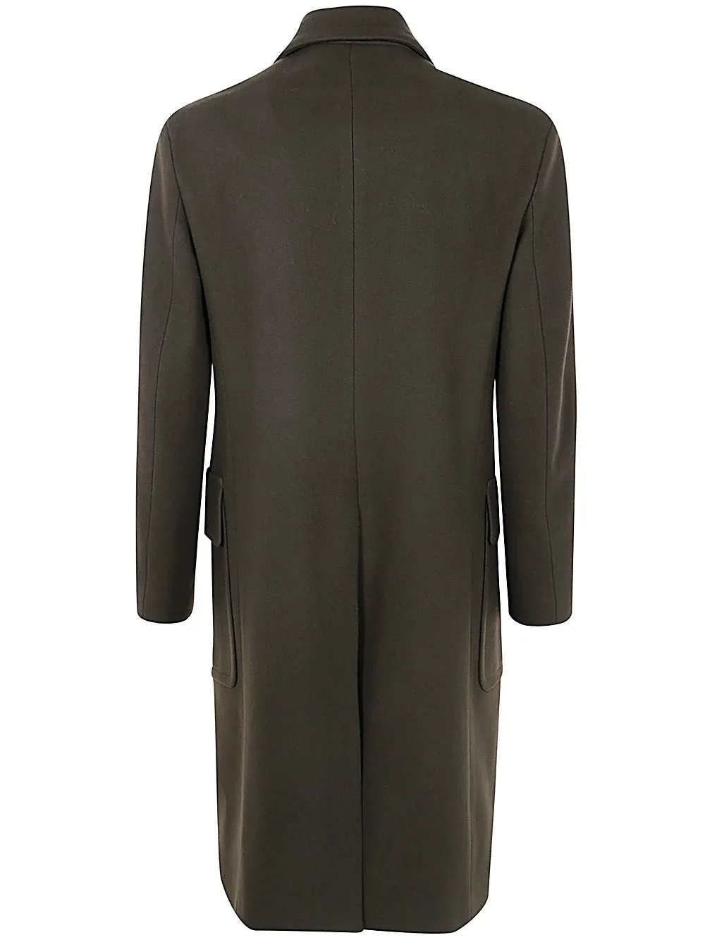 Lardini Felted Double-Breasted Straight Hem Coat