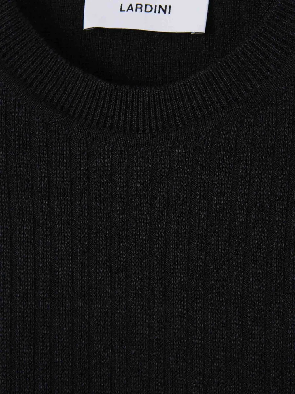 Lardini Crewneck Ribbed-Knit T-Shirt
