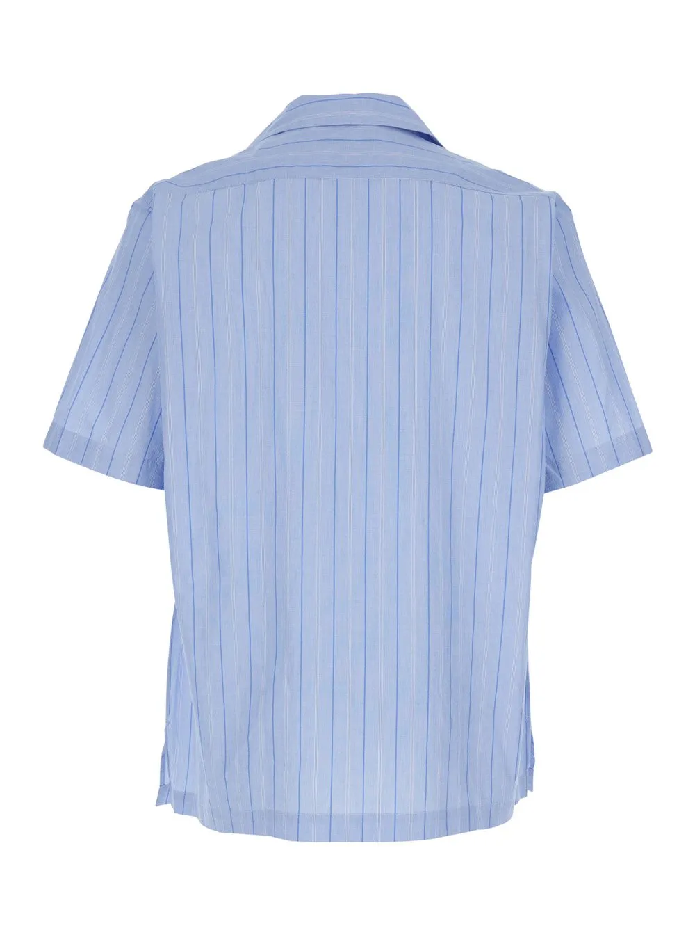 Lardini Striped Shirt With Cuban Collar
