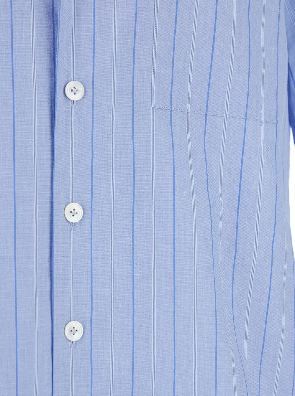 Lardini Striped Shirt With Cuban Collar