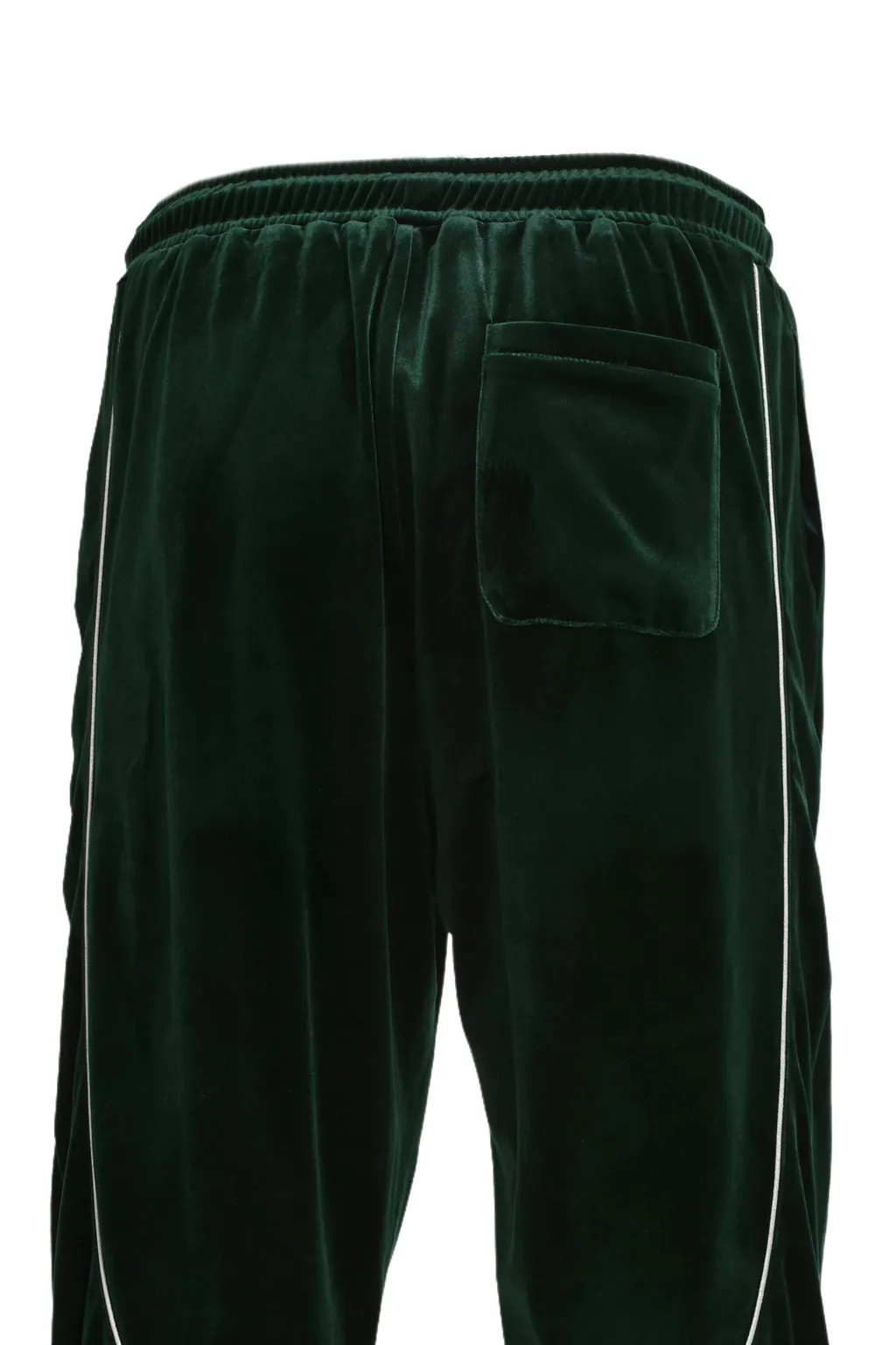 Script Logo Piping Velor Track Pants / Kelly