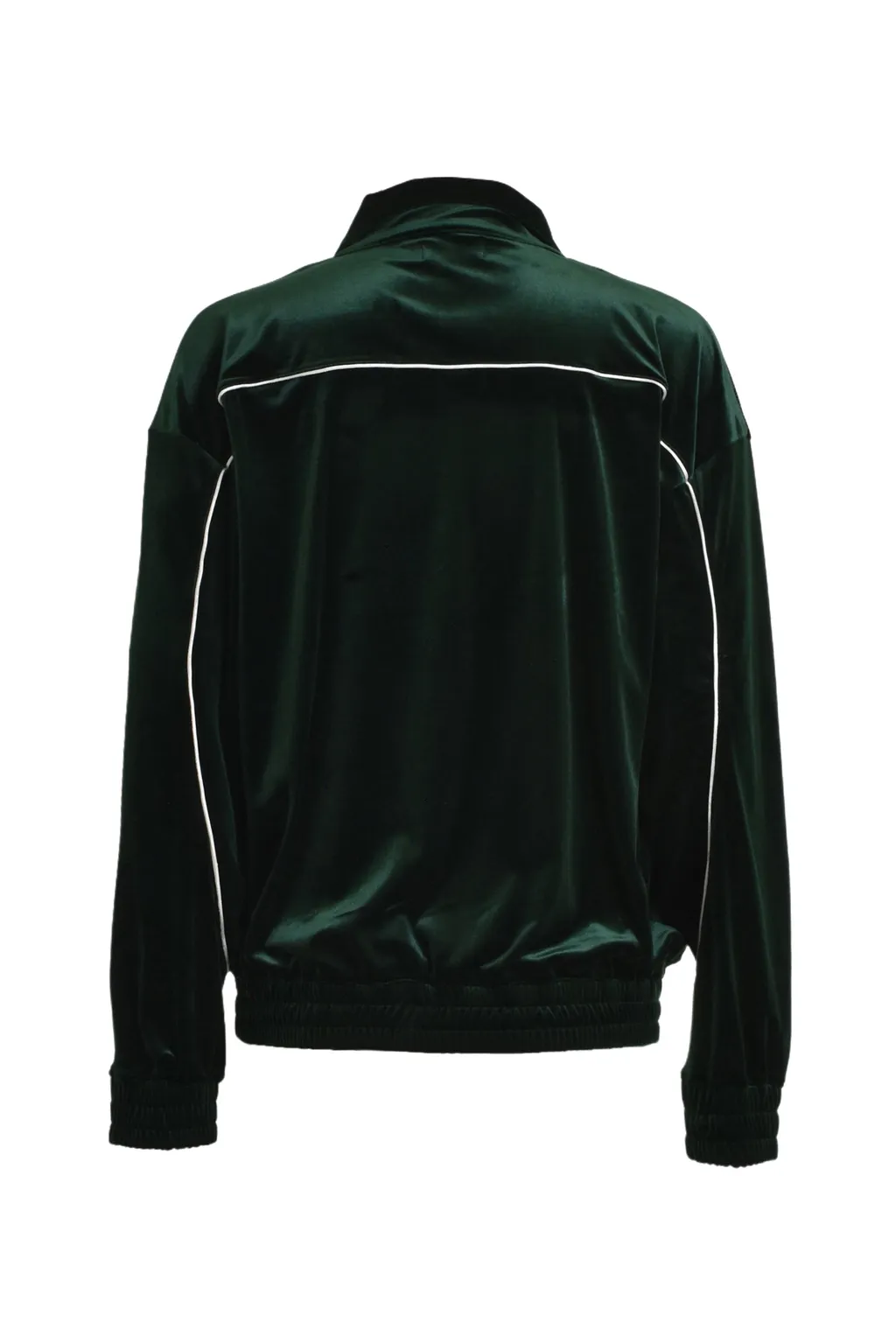 Script Logo Piping Velor Jacket / Kelly