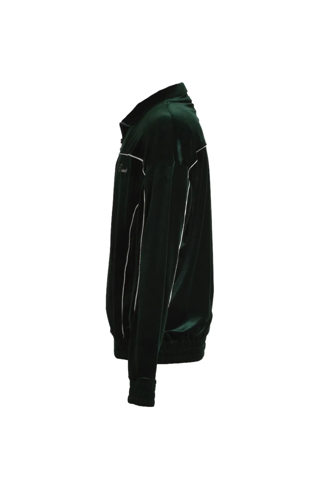 Script Logo Piping Velor Jacket / Kelly