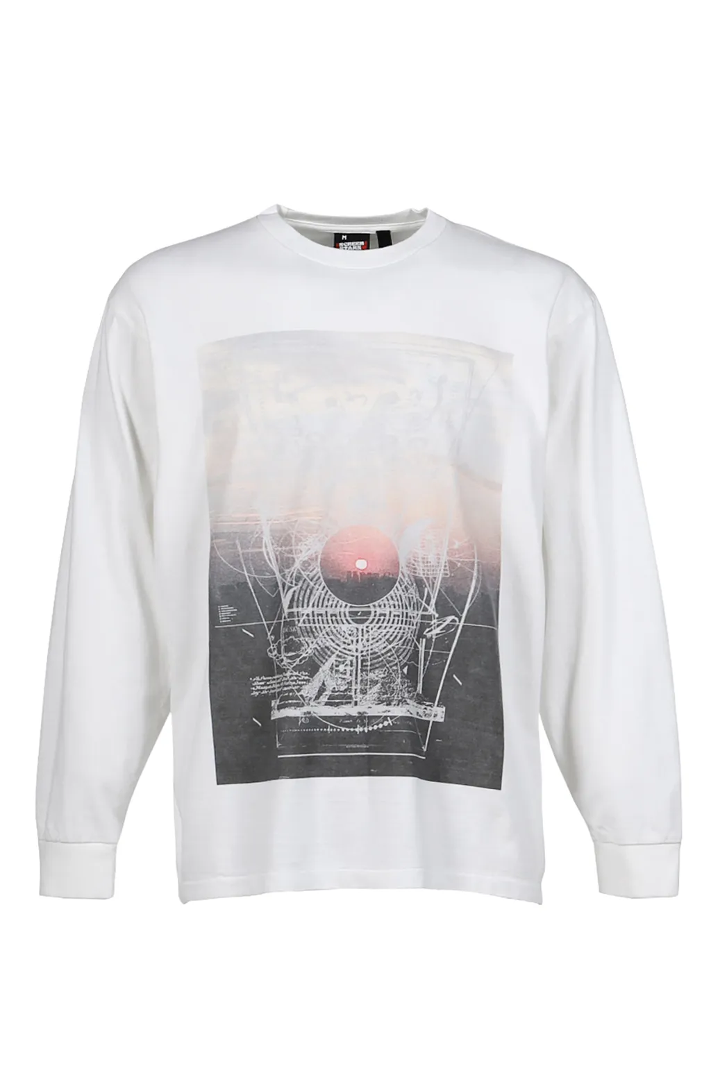 Flatline L/S Tee / Wht