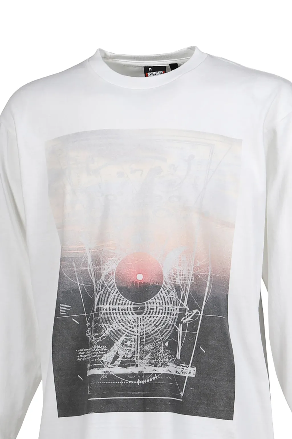 Flatline L/S Tee / Wht