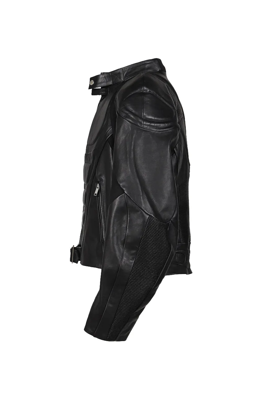 Muscle Leather Jacket / Black