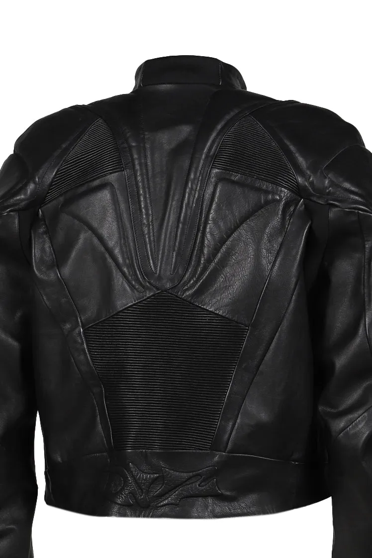 Muscle Leather Jacket / Black