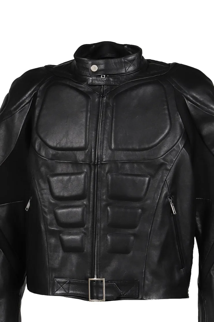Muscle Leather Jacket / Black