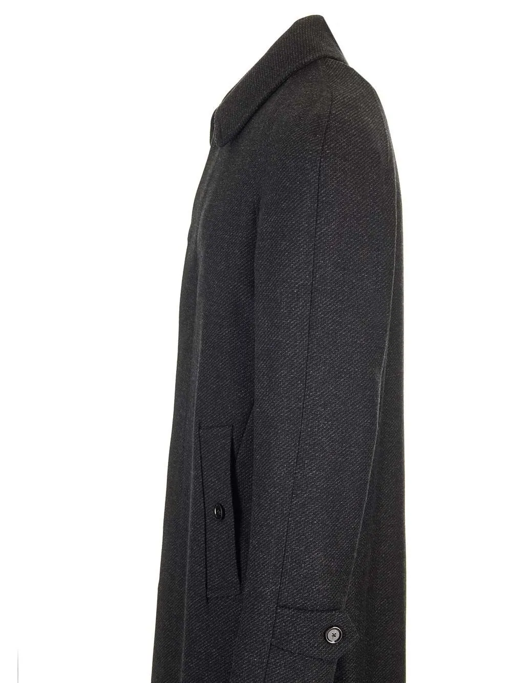 Lardini Single-Breasted Striped Coat