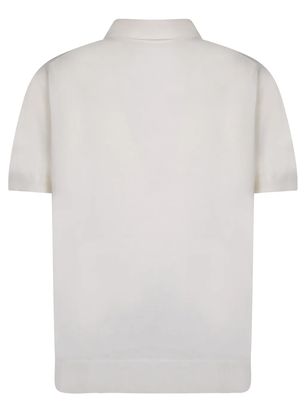 Lardini Pointelle-Knit Short Sleeved Polo Shirt