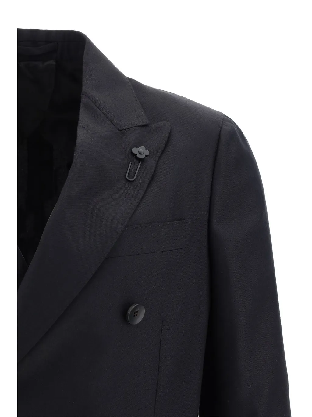 Lardini Double-Breasted Straight Hem Blazer