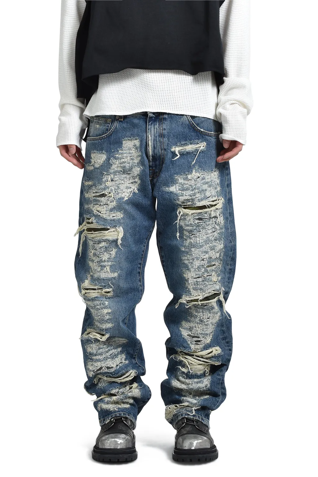 Collection Repaired Loose Fivepocket / Blu