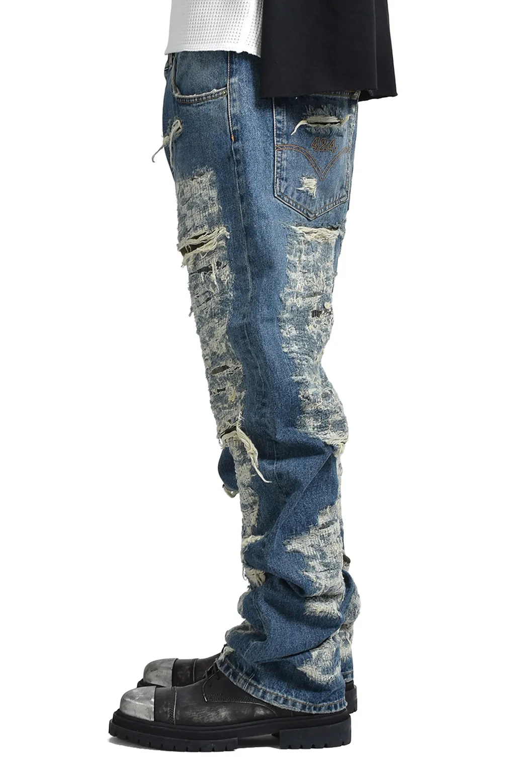 Collection Repaired Loose Fivepocket / Blu
