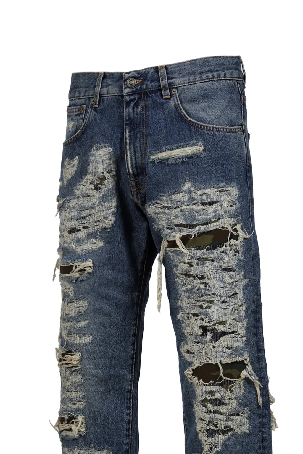Collection Repaired Loose Fivepocket / Blu