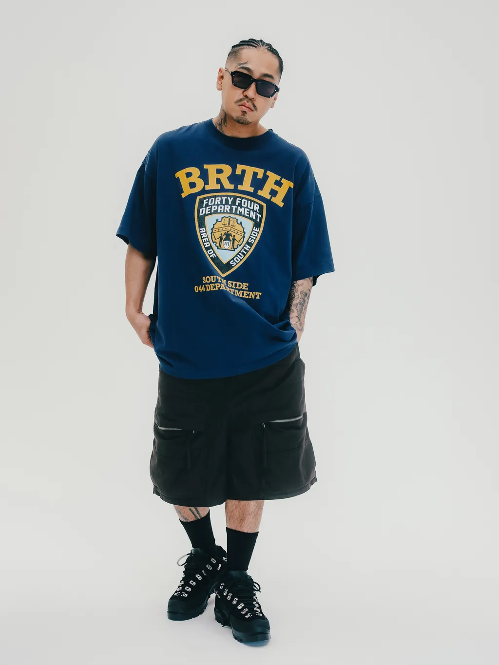 Newrich Big Cargo Shorts / Nylon Blk