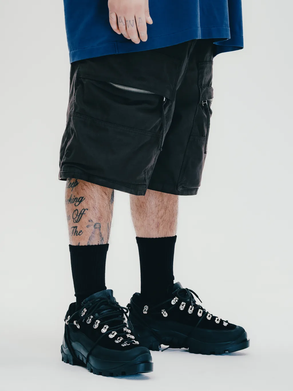 Newrich Big Cargo Shorts / Nylon Blk