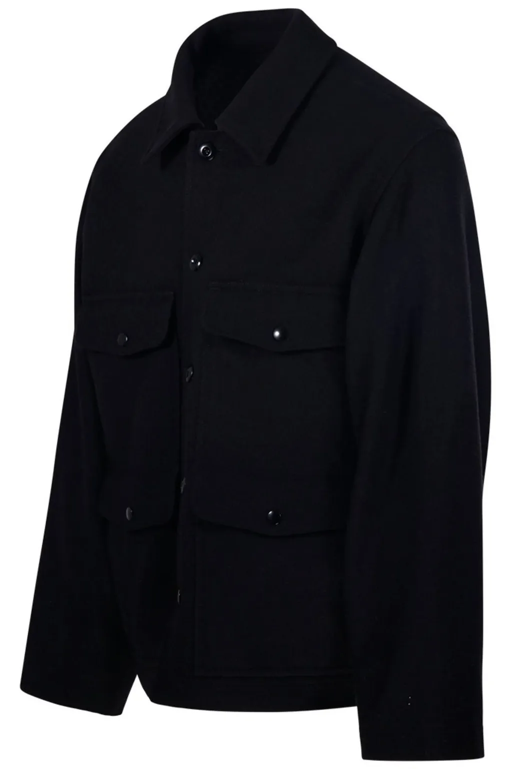 Lemaire Patch-Pocket Long-Sleeved Shirt Jacket