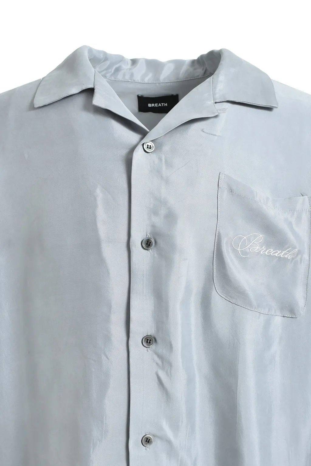 Script Logo Line Shirt / Gray