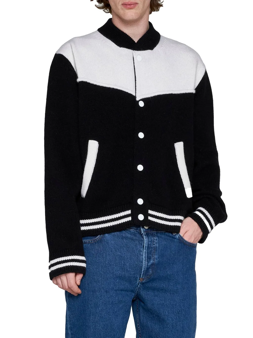 Laneus Bicolor Buttoned Coat