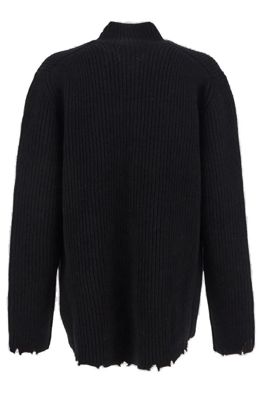 Laneus Distressed V-Neck Cardigan