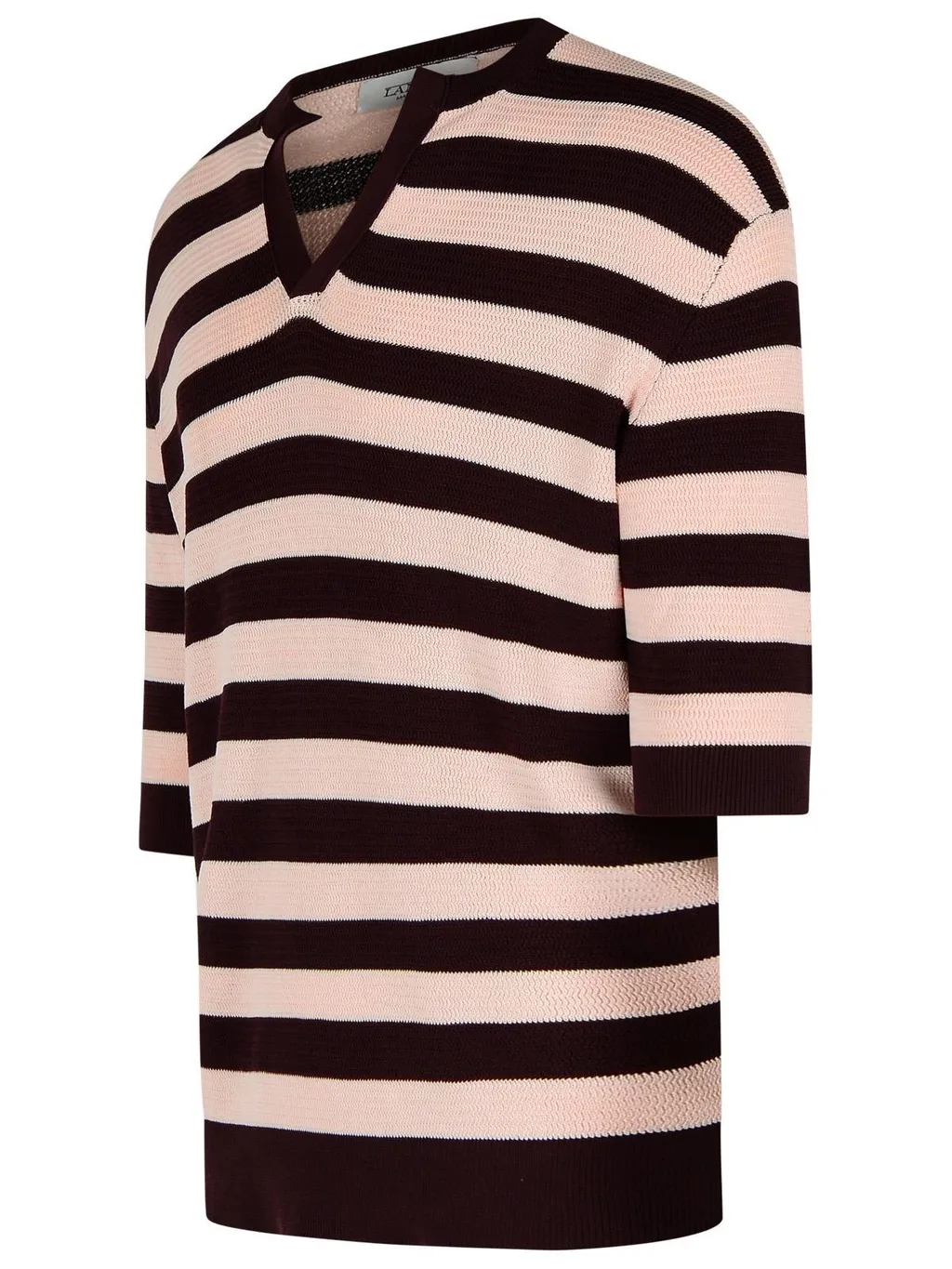 Laneus Striped V-Neck Jumper