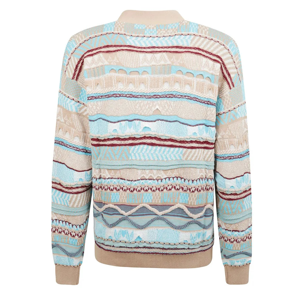 Laneus Jacquard Knitted Cardigan