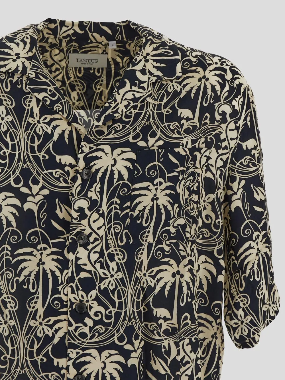 Laneus Tropical Print Shirt