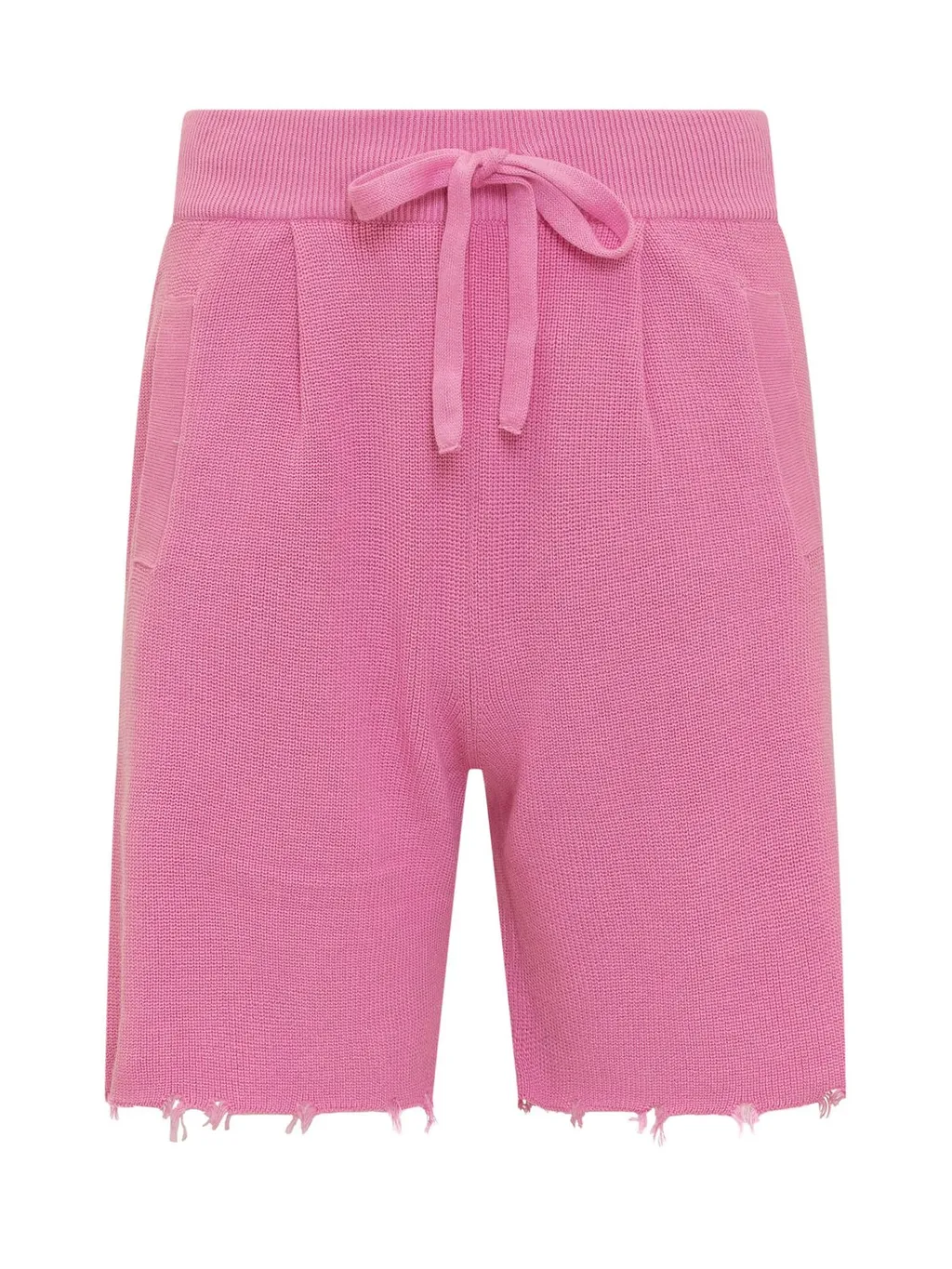 Laneus Frayed Hem Shorts