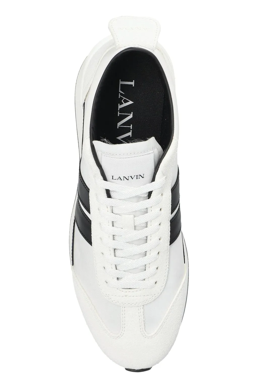 Lanvin Bumper Mesh Lace-Up Sneakers