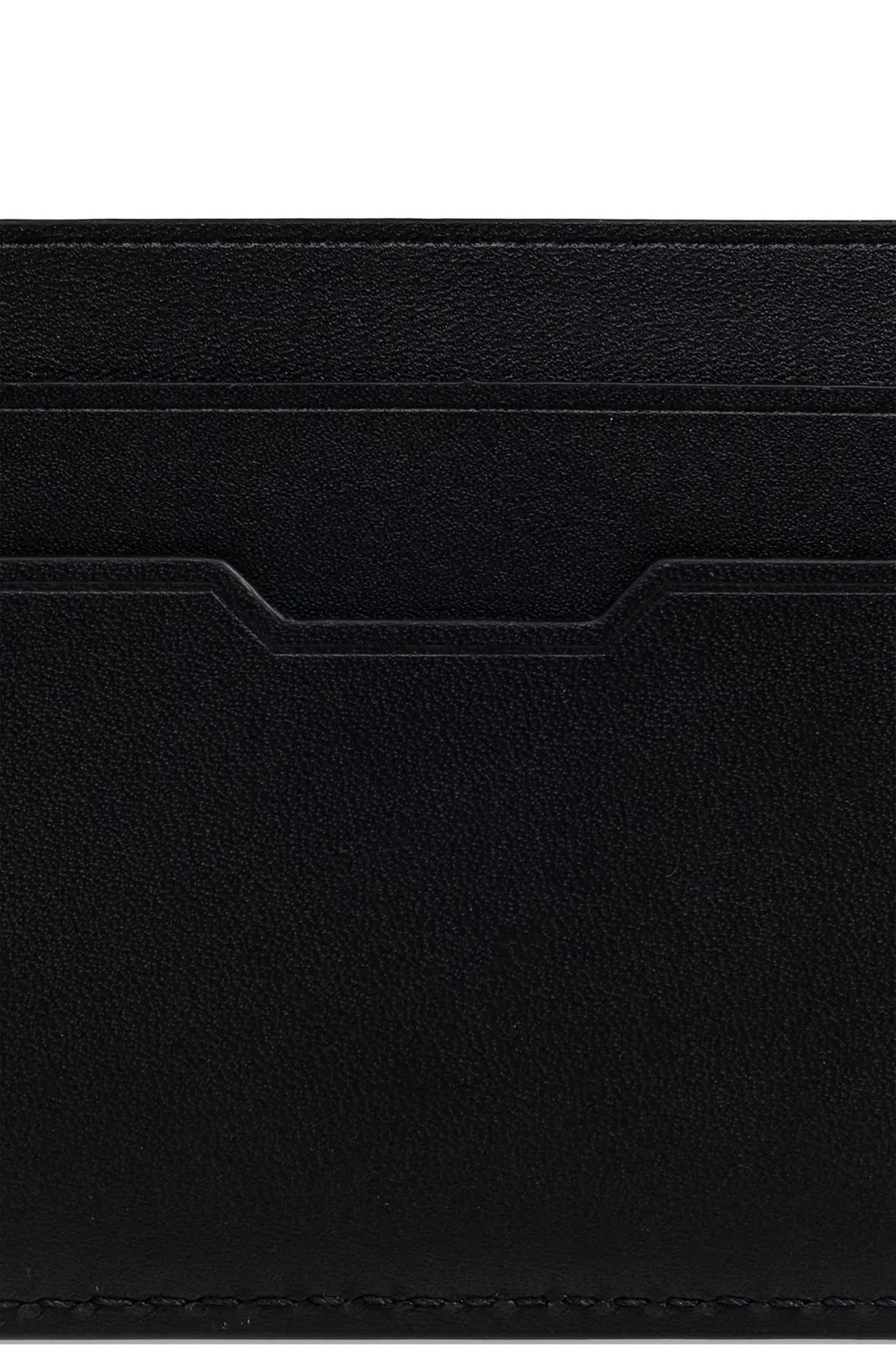 Lanvin Logo-Stamp Stitch Detail Cardholder