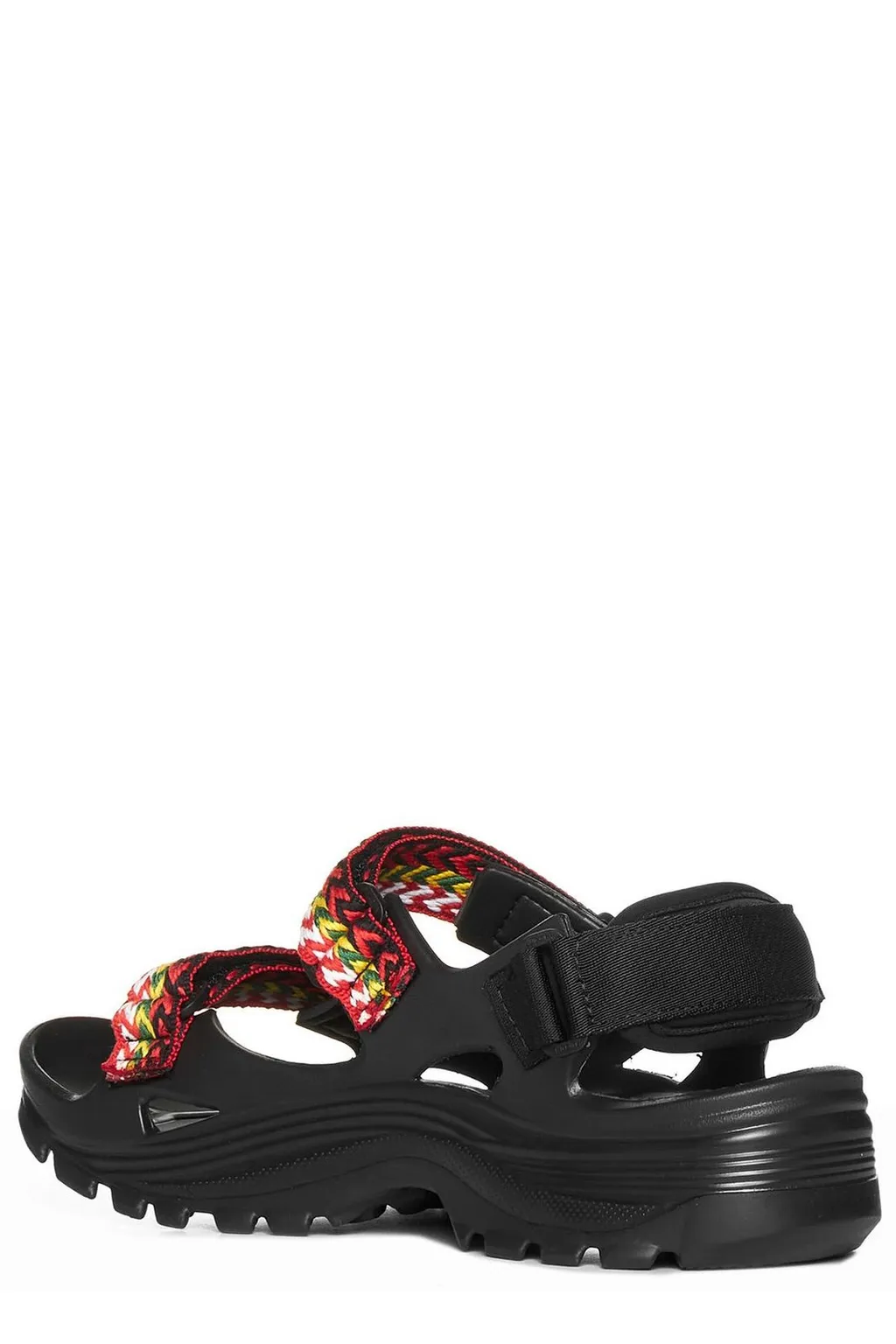Lanvin Logo Embroidered Double-Strap Sandals