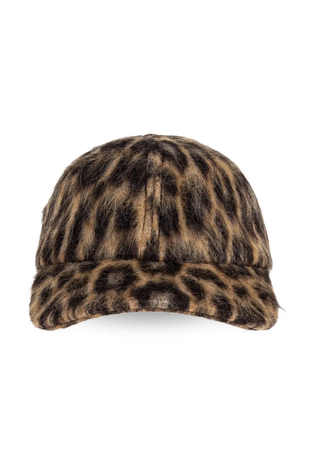 Lanvin Leopard-Printed Curved Peak Cap
