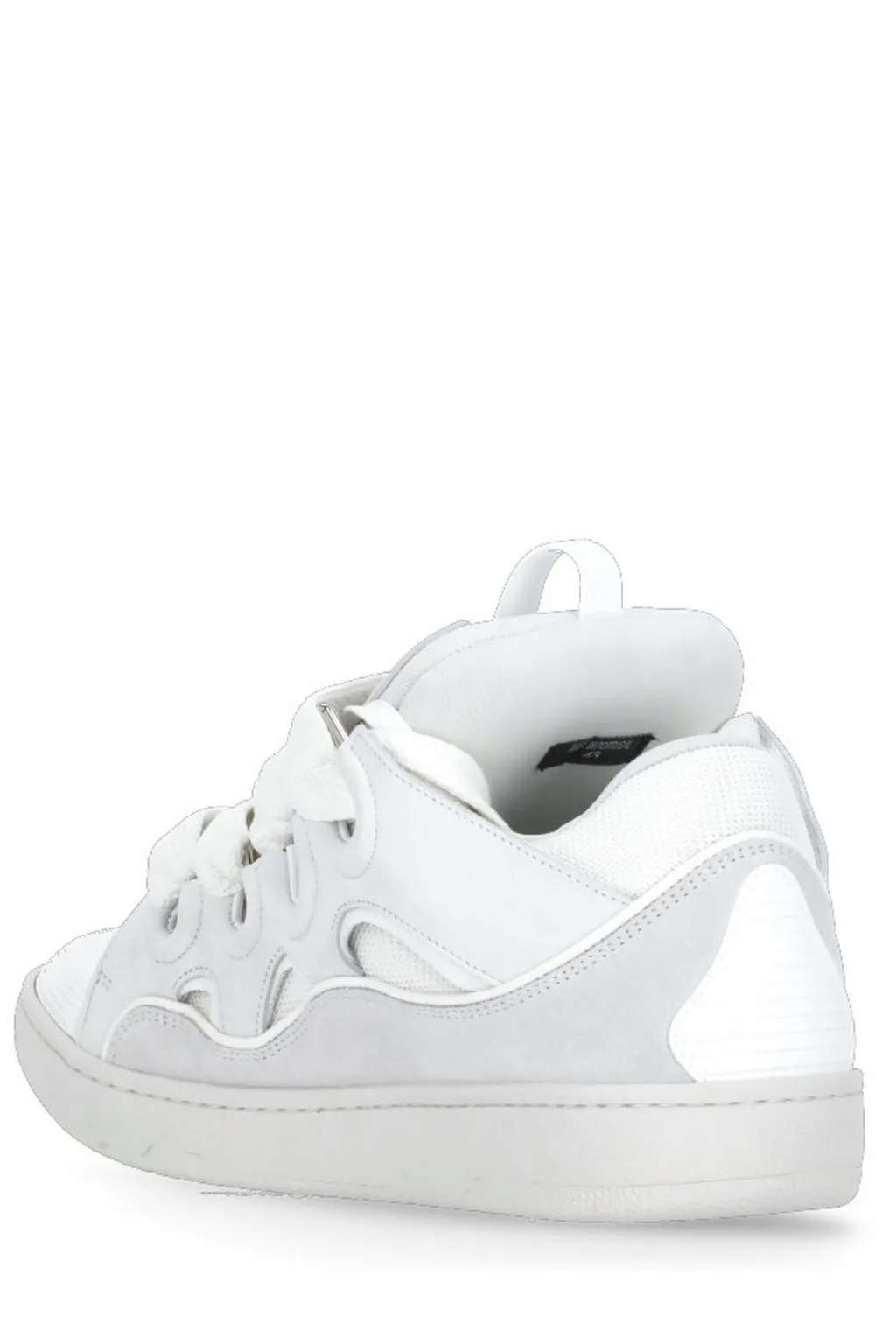 Lanvin Curb Round Toe Lace-Up Sneakers
