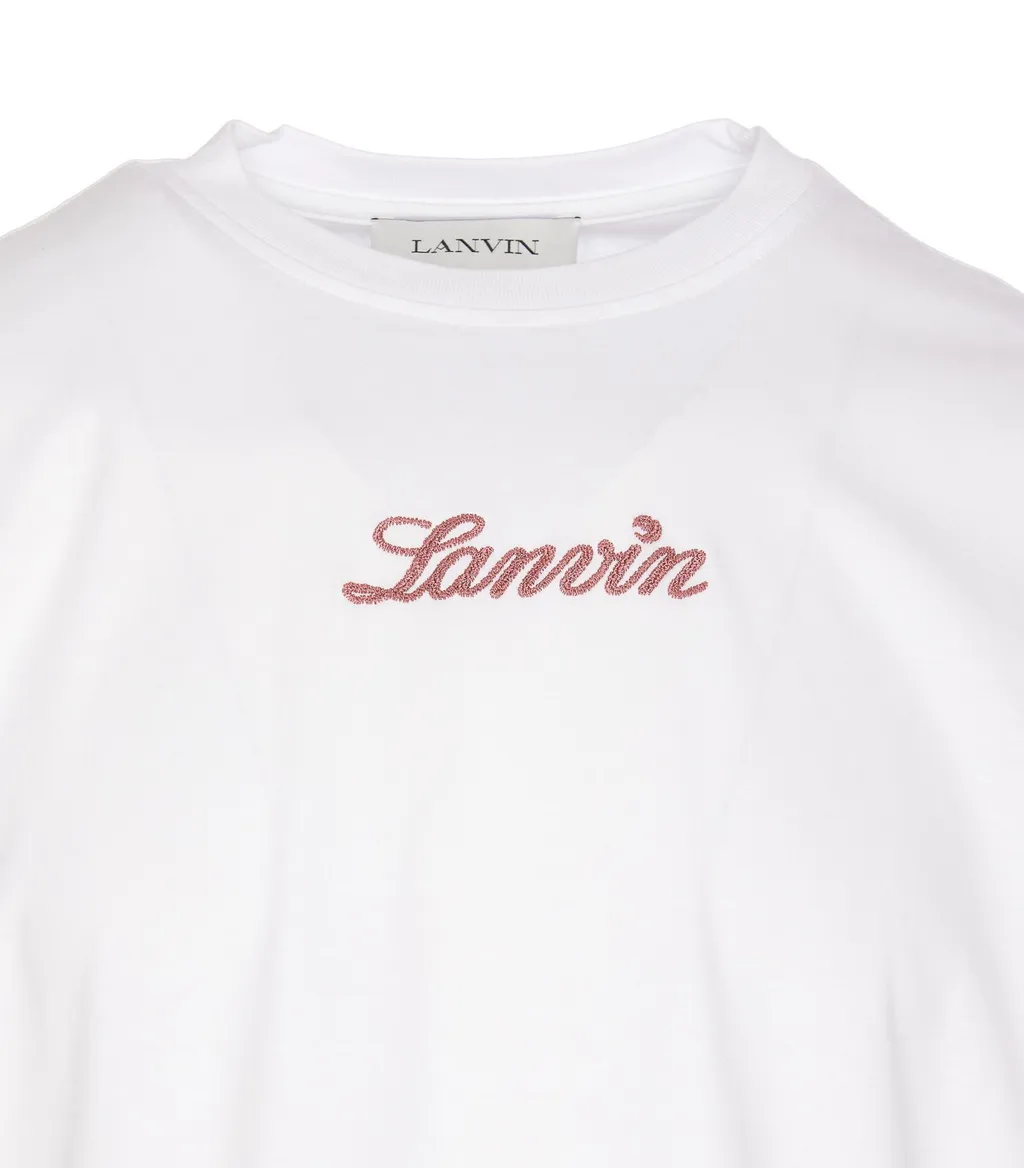 Lanvin Logo Embroidered Crewneck T-Shirt
