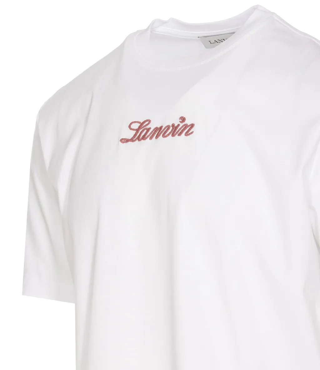 Lanvin Logo Embroidered Crewneck T-Shirt