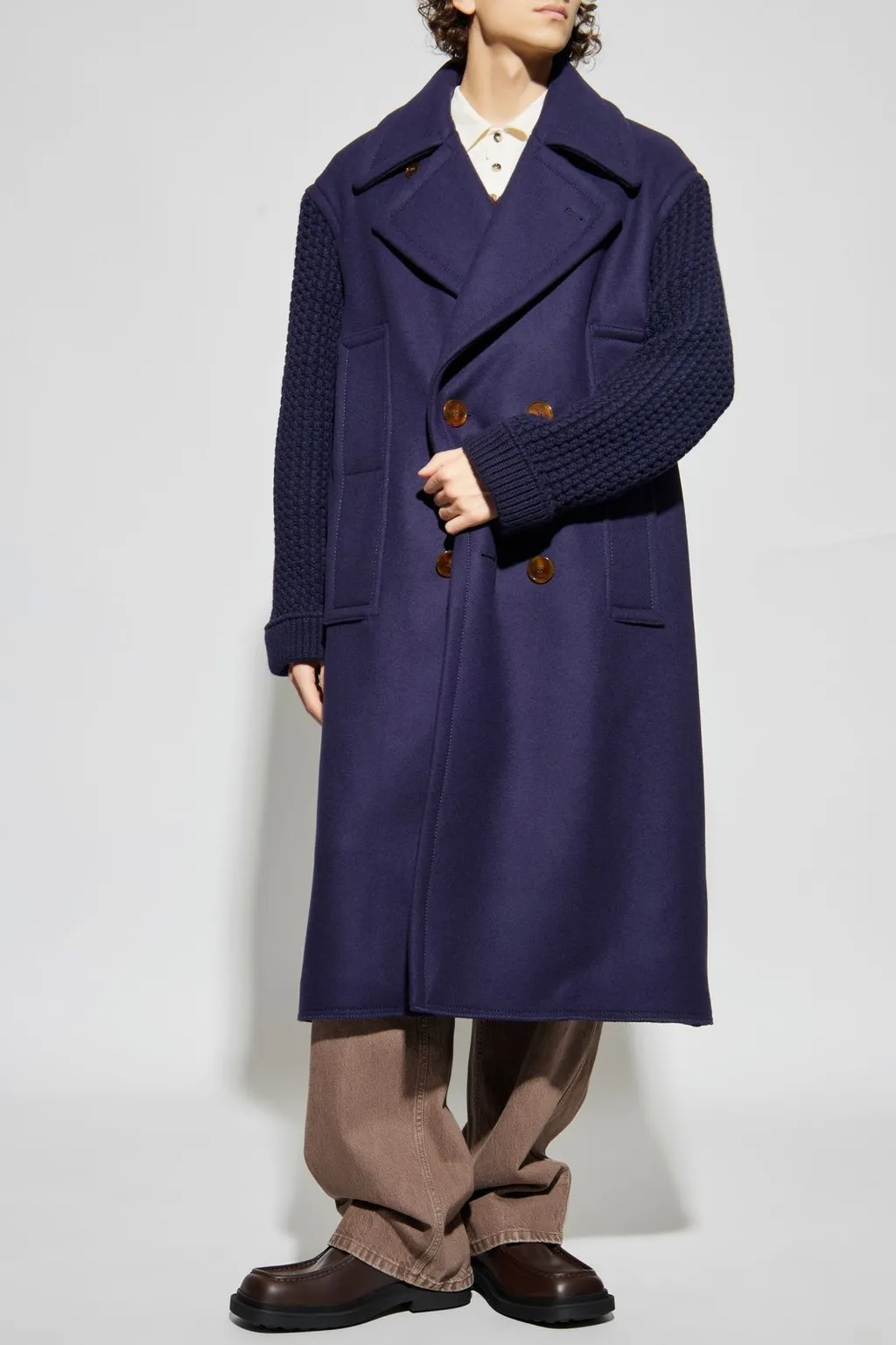 Lanvin Double Breasted Long Sleeved Coat