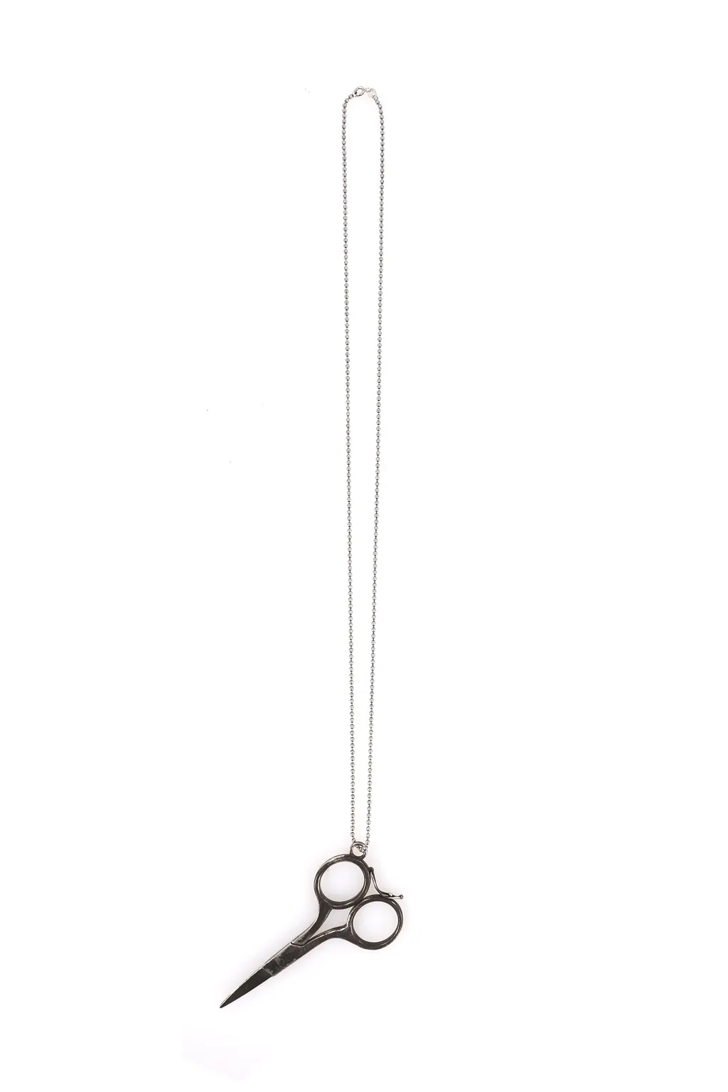 Sterling Silver Scissor Necklace / Sil