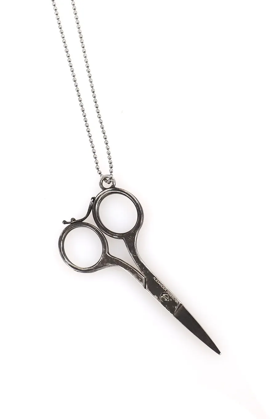 Sterling Silver Scissor Necklace / Sil