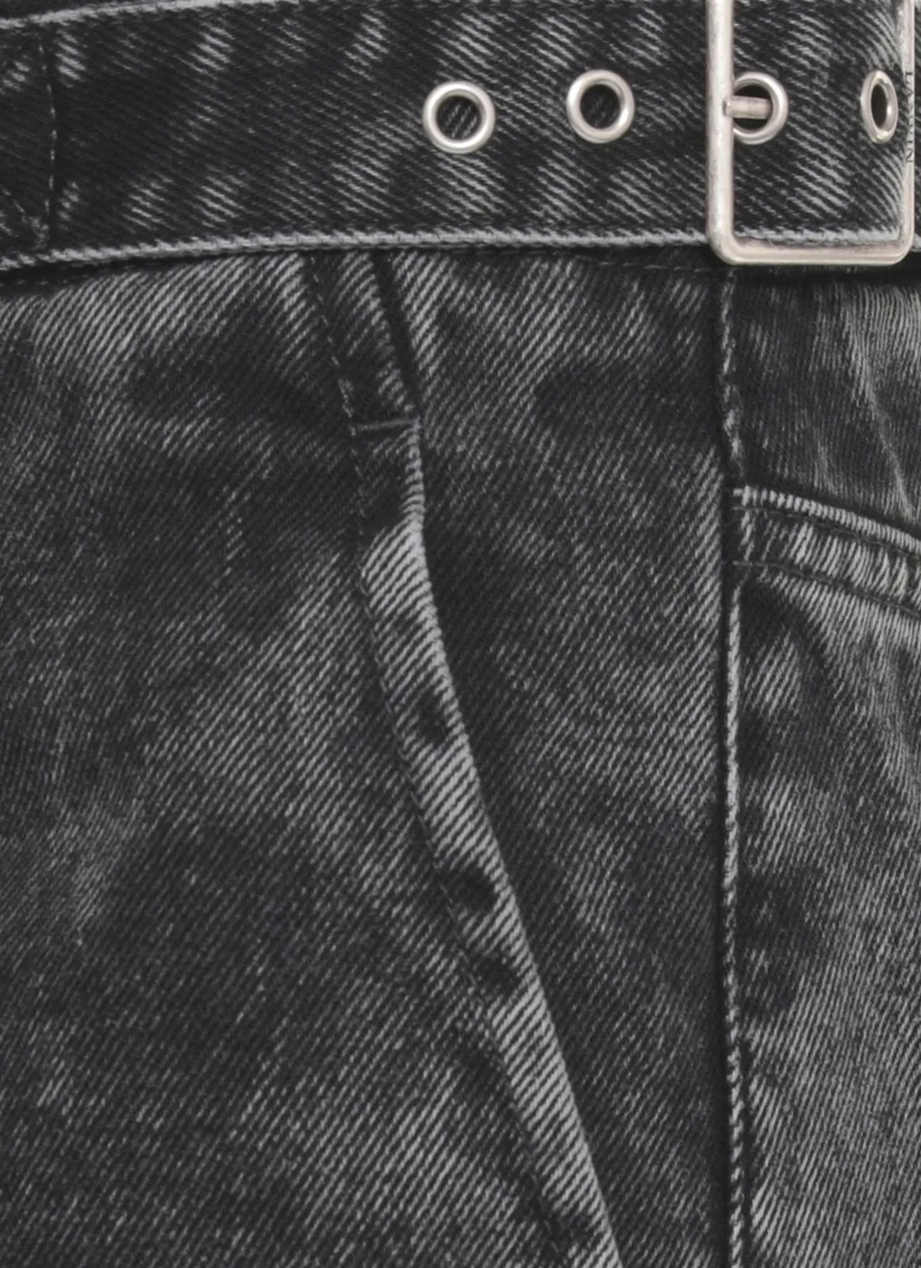Lanvin Belted Wide-Leg Jeans
