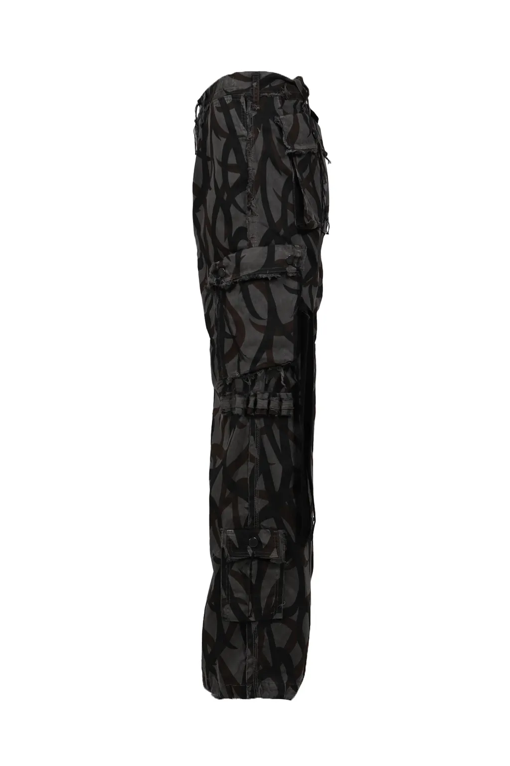 Tribal Camouflage Slash Seam Hbt Cargo / Blk