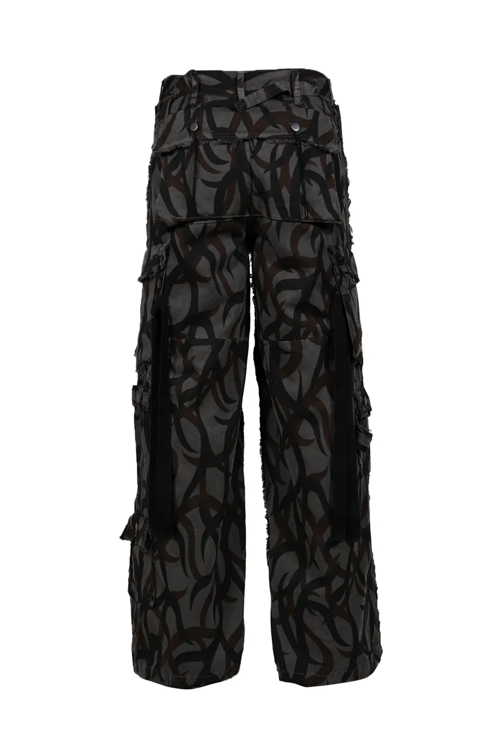 Tribal Camouflage Slash Seam Hbt Cargo / Blk